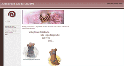 Desktop Screenshot of hackovanepradlo.vyrobce.cz